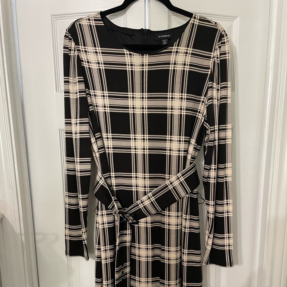 Le Chateau tartan dress with belt